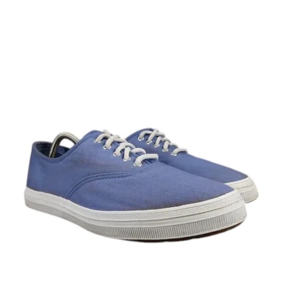 Coasters Shoes Womens 10 Casual Sneakers Canvas Lace Up Blue Lifestyle Comfort